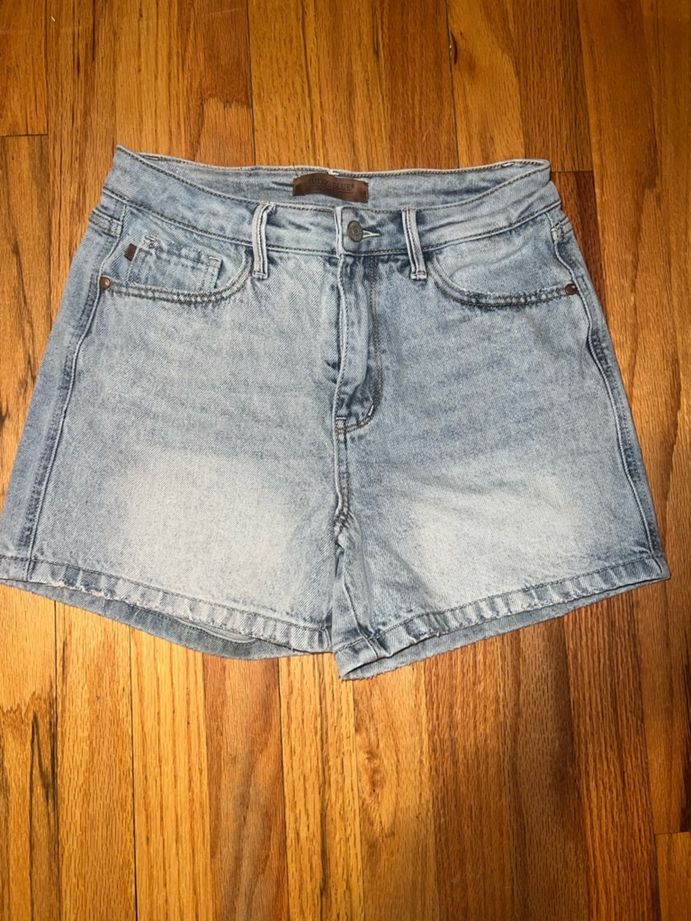 Judy Blue Light Wash High-Rise Denim Shorts